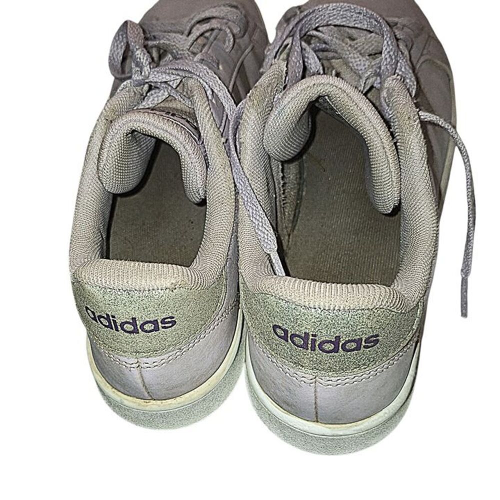 Adidas Grand Court 2.0 K Lavender Purple Silver Glitter Sneakers Youth 6 / Wmn 7 - Picture 9 of 9